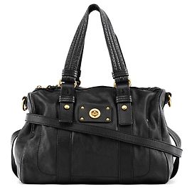 Marc by Marc Jacobs Mala Tote 2-Way em pele preta com fecho turnlock Preto