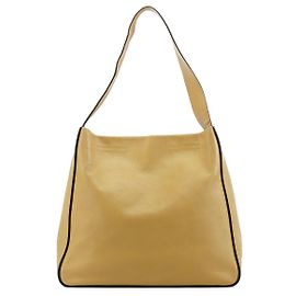 Prada Borsa a tracolla in pelle Vitello giallo pallido Primavera 1999 Giallo