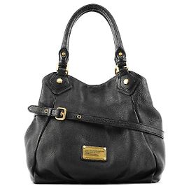 Marc by Marc Jacobs Sac 2-Way Classic Q Fran en cuir noir Noir