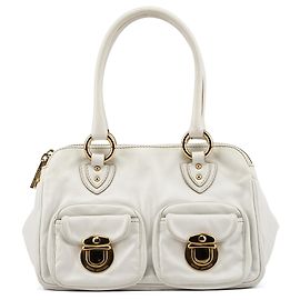 Marc Jacobs mala Tote Blake em Pele Branca Branco