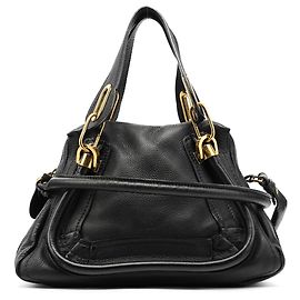 Chloé Borsa 2-Way Paraty in pelle Navy Blu navy