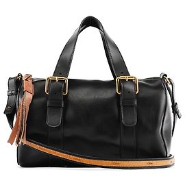 Chloé Sac Boston 2-Way en cuir de veau noir Noir