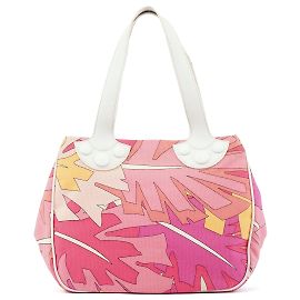 Emilio Pucci Sac cabas en toile abstrait multicolore rose Rose