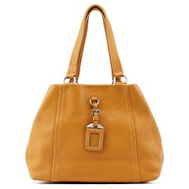 Prada BR2252 Beige Leder-Tote-Bag Beige