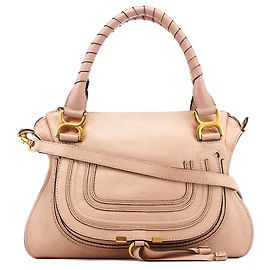 Chloé Borsa Marcie 2-Way in pelle beige Beige