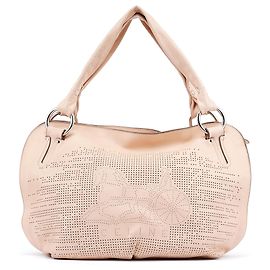 Céline mala de ombro Bittersweet em pele perfurada creme Cru