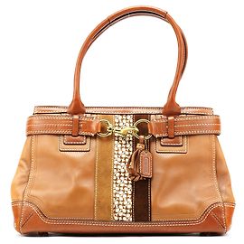 Coach 10552 Borsa Tote Hamptons in pelle tan Cammello