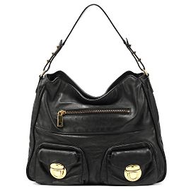 Marc Jacobs Sac à épaule Blake à poches multiples en cuir noir Noir