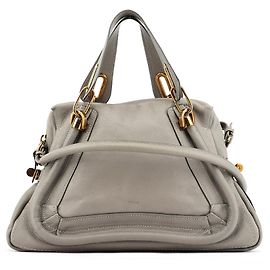 Chloé Bolsa 2-Way Paraty em couro cinza Cinza