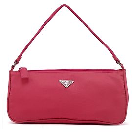 Prada Sac Mini Hobo MV519 Pink Tessuto Rose