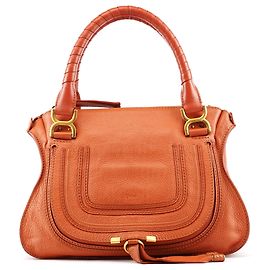 Chloé Borsa a tracolla Marcie in pelle marrone chiaro Marrone