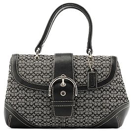 Coach  mala Soho Top Handle Signature Cinza 6349 Cinza