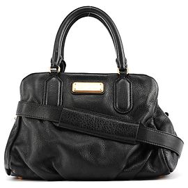 Marc by Marc Jacobs Sac Bowling 2-Way Classic Q en cuir noir Noir