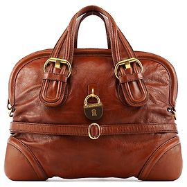 Marc by Marc Jacobs Sac cabas 2-Way en cuir marron avec cadenas Marron