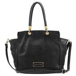 Marc by Marc Jacobs Black Leather 2-Way Tote Bag Black
