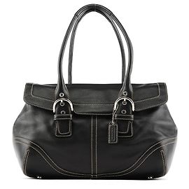 Coach Borsa Tote Soho in pelle nera Nero