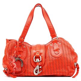 Chloé Sac Kerala en cuir perforé rouge Rouge