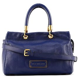 Marc by Marc Jacobs Bolso Bowling Classic 2-Way de cuero azul Azul