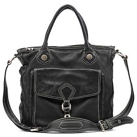 Marc by Marc Jacobs Borsa 2-Way con tasca in pelle nera Nero
