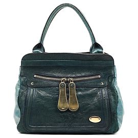 Bolsa Chloé Bay em couro azul-petróleo Azul