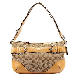 Coach 7077 Bolsa 2-Way Soho Signature Beige Tan Bege