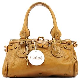 Chloé Paddington Schultertasche aus Camel-Leder Kamel