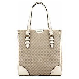 Céline Bolso Tote Monogram Beige White Beige
