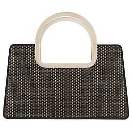 Chloé Handtasche mit oberem Griff aus gewebtem Metall in Schwarz Multicolour Schwarz
