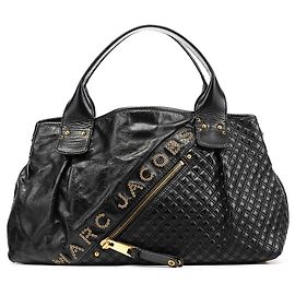 Marc Jacobs Saco Tote Irina com tachas em couro preto Preto