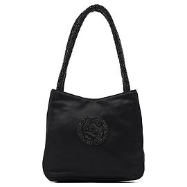Gucci Sac cabas en satin noir perlé Noir
