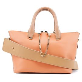 Chloé Bolsa 2-Way Baily em couro Coral Pink Rosa