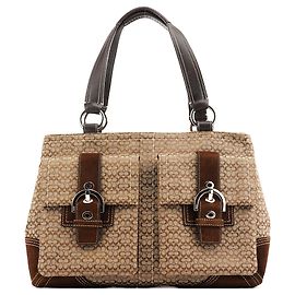 Coach 6427 mala Soho Signature Bege Brown Bege