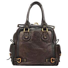 Chloé Borsa Paddington in pelle marrone scuro Marrone