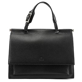 Gucci 000 0832 Borsa a mano in pelle nera Nero