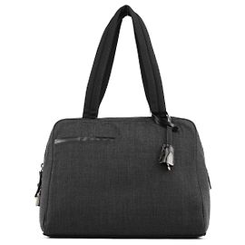 Prada Sac Tote Keylock 1999 en toile anthracite Noir
