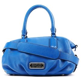 Marc by Marc Jacobs Sac Bowling Classic Q en cuir grainé bleu Bleu