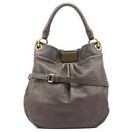Marc by Marc Jacobs Sac Hobo 2-Way Classic Q Hillier en cuir gris Gris