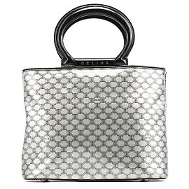 Céline Borsa Tote Macadam Argento Argento