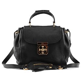 Chloé Borsa 2-Way Elsie in pelle nera Nero