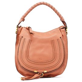 Chloé Borsa a tracolla Marcie in pelle marrone chiaro Marrone