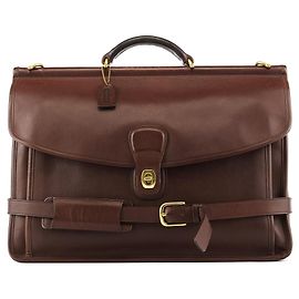 Coach Mala Metropolis 2-Way em couro castanho 5266 Marrom