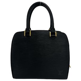 Sac à main Louis Vuitton Pont Neuf en cuir Epi noir Noir
