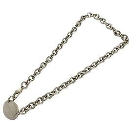 Autre Marque Tiffany Return to Oval Halskette Silber