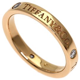 Autre Marque Anel Tiffany & Co. Flat Band com 3 diamantes em ouro rosa 18K Outro