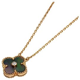 Collana Van Cleef & Arpels Alhambra Madreperla Nera e Diamanti Altro