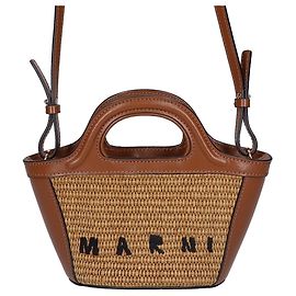 Borsa Micro 2-Way Tropicalia Marni Marrone