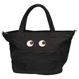 Anya Hindmarch EYES Nylon E W Mini Tote Bag Black