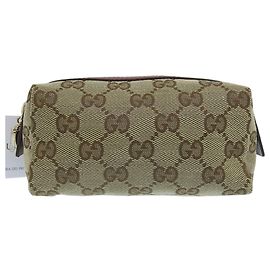 Pochette Gucci GG Canvas Marron