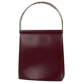 Sac à main en cuir Cartier Trinity couleur Bordeaux Bordeaux