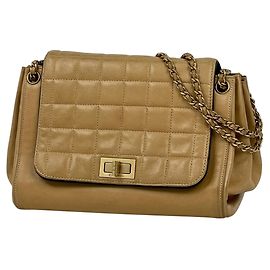 Borsa a tracolla Chanel 2.55 Line Beige